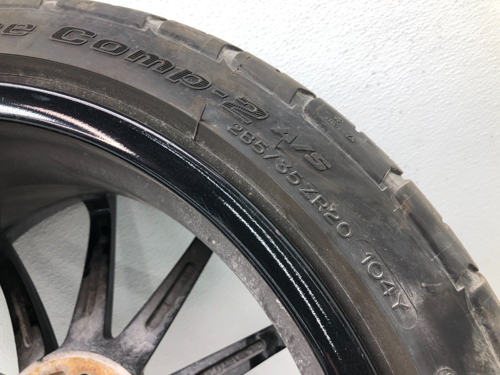 2014-2020 MASERATI GHIBLI S Q4 REAR WHEEL RIM TIRE 20" 20x11 OEM BLAQUE DIAMOND.
