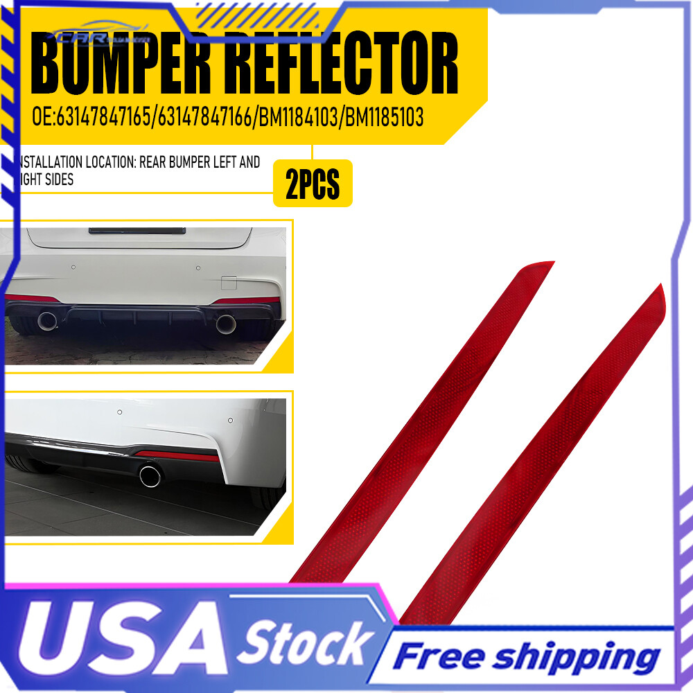 Fit For 12-17 BMW 3-Series F31 F30 M Sport Pair Rear Bumper Reflector Lamp LH&RH