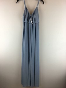 dusky blue maxi dress