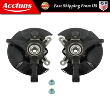 2Pcs Front Steering Knuckle & Wheel Hub Bearing Assembly For Honda Civic 06-11