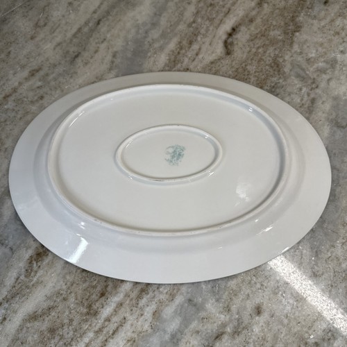 Royal Bayreuth Bavaria Serving Platter White Gold Encrusted Oval 11.75” Vintage - Picture 5 of 8