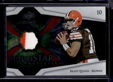 2008 Upper Deck Icons #FSM3 Brady Quinn Future Stars Materials