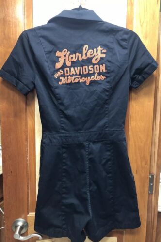 Genuine Harley-Davidson Women's Flag Girl Jumpsuit Romper Size XS - Picture 1 of 10