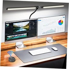 LED Desk Lamp for Home Office, Eye-Caring Architect Lamp with Clamp, Black