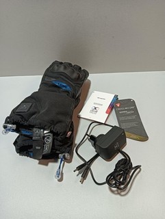 IXON IT YUGA Beheizbare Motorradhandschuhe Schwarz/Blau Größe L