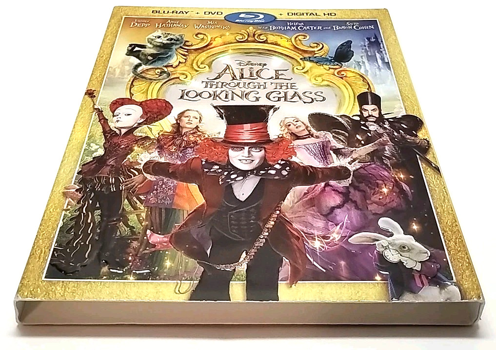Alice Through The Looking Glass (2016) Blu-ray & DVD With Slipcover
