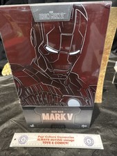 Hot Toys MMS400D18 Iron Man 2 Mark V MK5 Diecast Marvel 1 6 Figure w Shipper