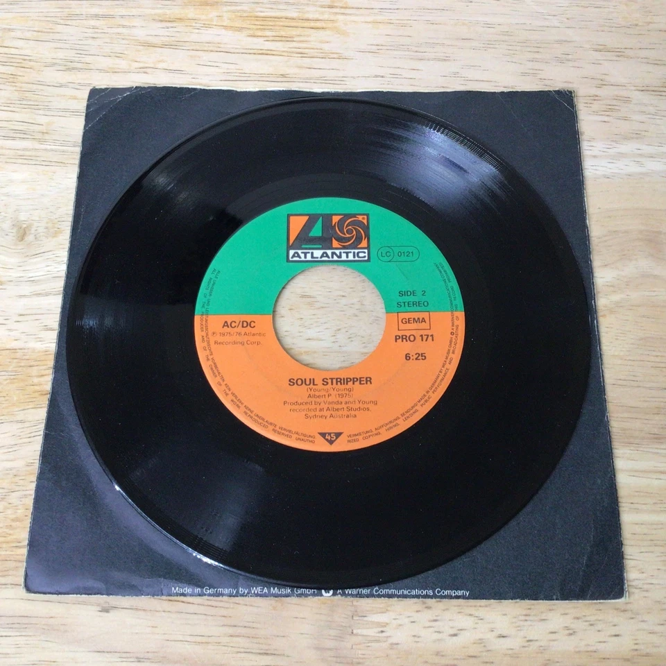 AC/DC “Baby Please Dont Go” 3 Song 7” EP 1976 EX VINYL 45 RPM PRO 171 IMPORT - Image 2 of 3