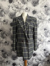 Vintage 1980s Jacques Vert Wool Blend Blazer Made In England Size 12