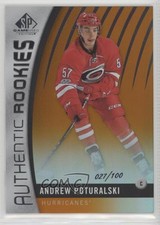 2017 SP Game Used Authentic Rookies Orange Rainbow 27/100 Andrew Poturalski 6xx