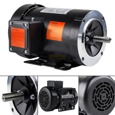 3 HP Electric Motor 3 Phase 56HC Frame 3600 RPM TEFC 208 230V 460 Volt
