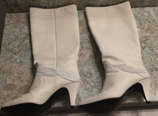 Vintage Gloria Vanderbilt Leather Western Cowboy Boots Heels Coastal Cowgirl 7