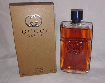 Gucci Guilty Absolute by Gucci cologne for men EDP 3.0 oz New in open Box Tester