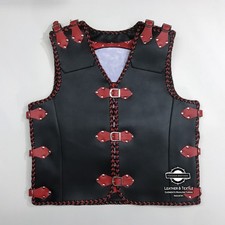 Men's Premium Heavy Duty Genuine Cowhide Leather Biker Vest Motorcycle Waistcoat