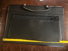 Laptop Case Cover Black Faux Leather