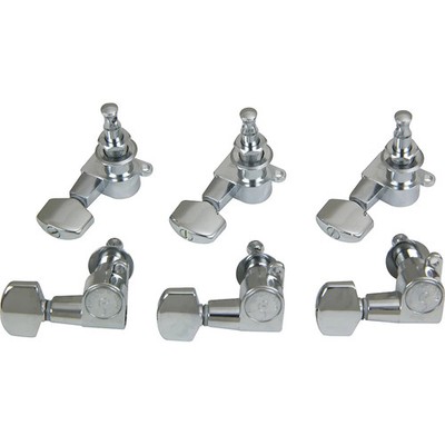Schaller M6 Mini Tuning Machine Heads 6 InLine Chrome