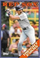 1988 Topps Baseball Dwight Evans Boston Red Sox #70 NM
