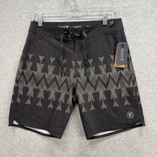 Roark Board Shorts Men 28 Grey Aztec Tribal The Passage Surf Beach Tropical NEW