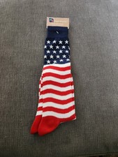American Flag Knee High Socks USA Freedom Stars Stripes Design Patriotic Woman