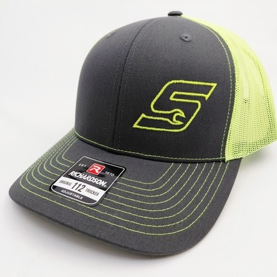 Richardson 112 Trucker Cap Hat Mesh Snapback Snap-On  Embroidered Fluorescent 