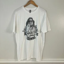 The Dude Big Lebowski Movie Photo T-Shirt XL White NEW