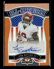 2022 Leaf Valiant #AA-JM1 John Metchie III All-American Autographs Orange #/25