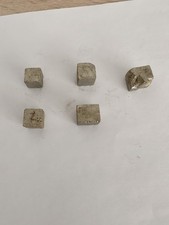 5 Pieces Pyrite Cubes Raw Rough Fool's Gold Mineral Specimens Healing Crystals
