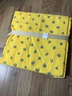 Vintage Williams Sonoma Provence French Tablecloth 70 x 70 Yellow Floral Bee — photo 2