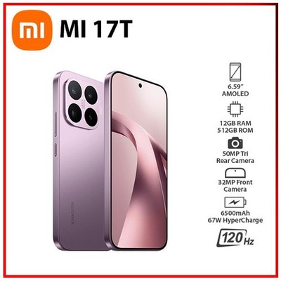 (New) Xiaomi 17T 5G 12GB+512GB VIOLET Dual SIM Unlocked Android Mobile Phone