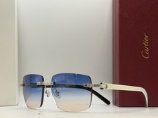 Cartier Silver Buffs CT0286O Gradient Blue/Br...