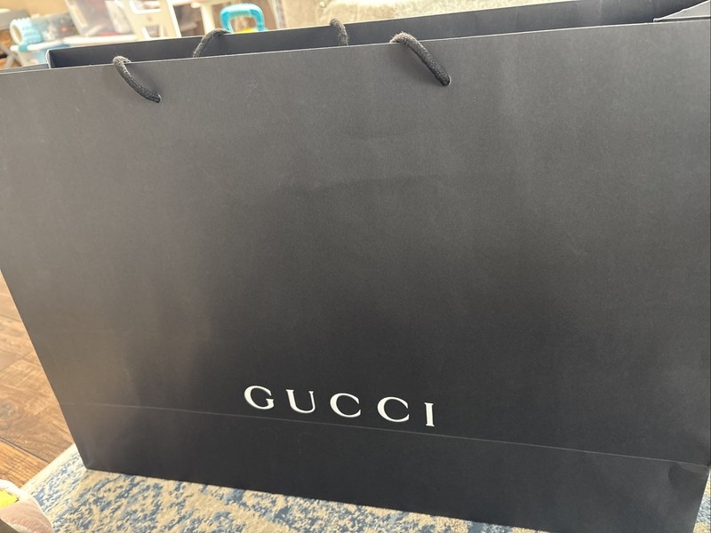 Authentic Gucci Gift Black Bag XL 25.5x17.75x7.75”