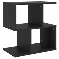 Nachttisch Schwarz 50X30X51,5 Cm Holzwerkstoff