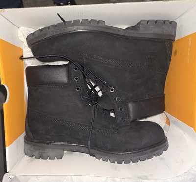 Timberland 6 in Waterproof Work Boots Black Nubuck Men s US 11 M Ankle