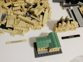 LEGO Architecture Fallingwater 21005 Imperial Hotel 21017 Big Ben Flatiron Gate