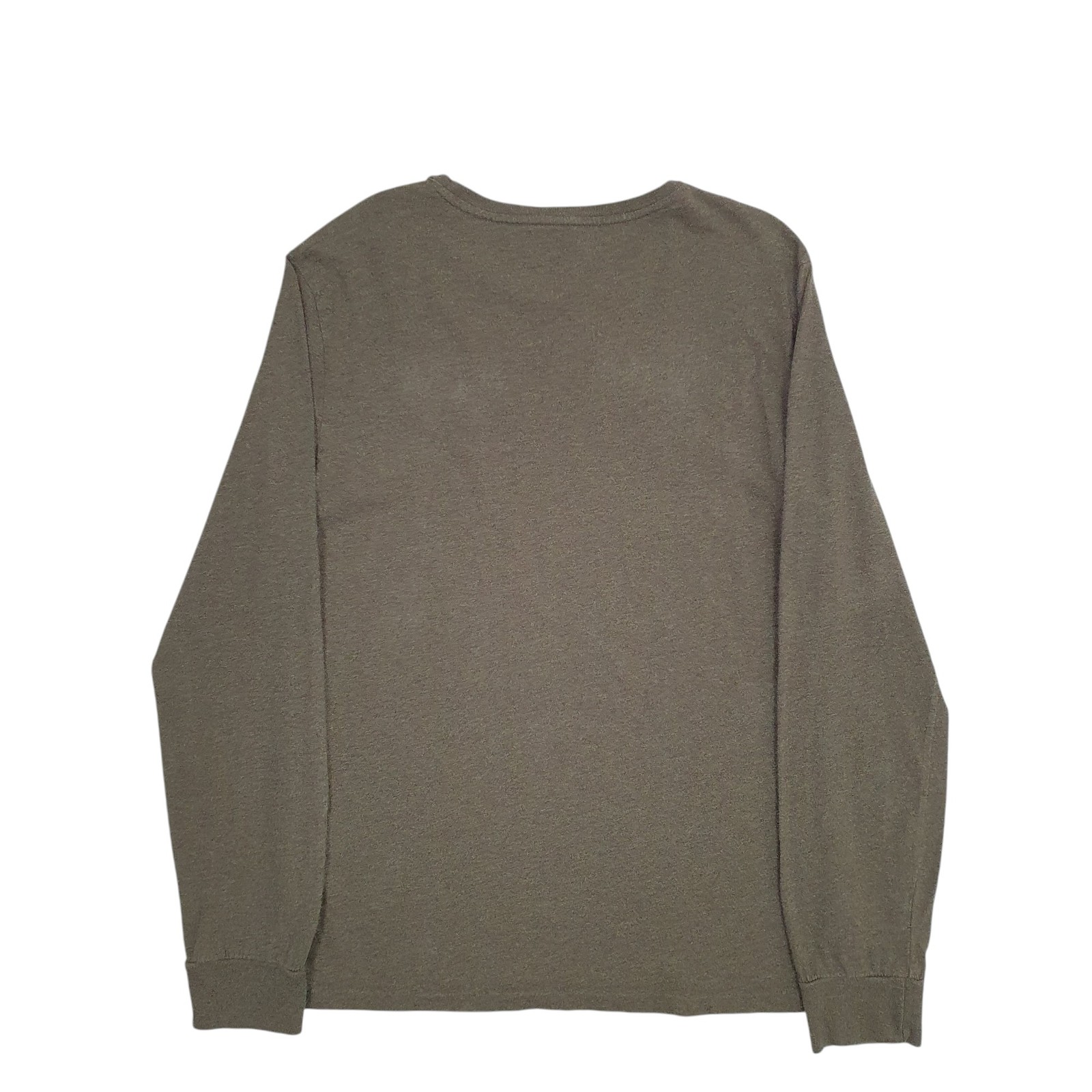 POLO RALPH LAUREN Khaki T Shirt Tee Long Sleeve Cotton Mens M image 3
