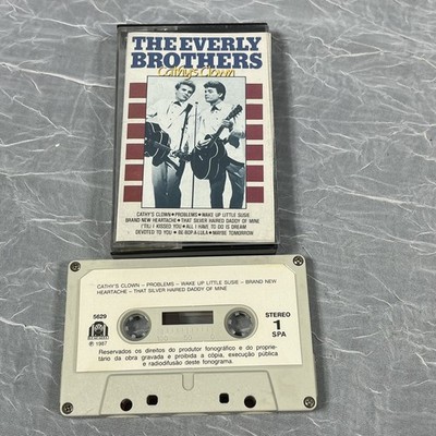 The Everly Brothers Cathy's Clown Music Cassette 1987 Stereo