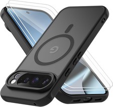 Magnetic Case for Google Pixel 10 Pro XL, Drop Protection Slim Translucent Matte