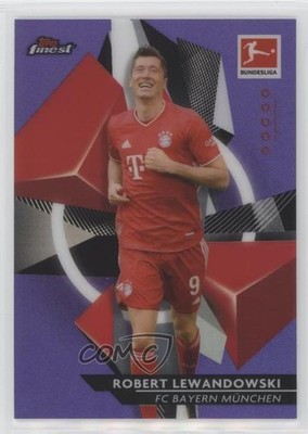 2020 Topps Finest Bundesliga Purple Refractor /250 Robert Lewandowski #80 0qj6