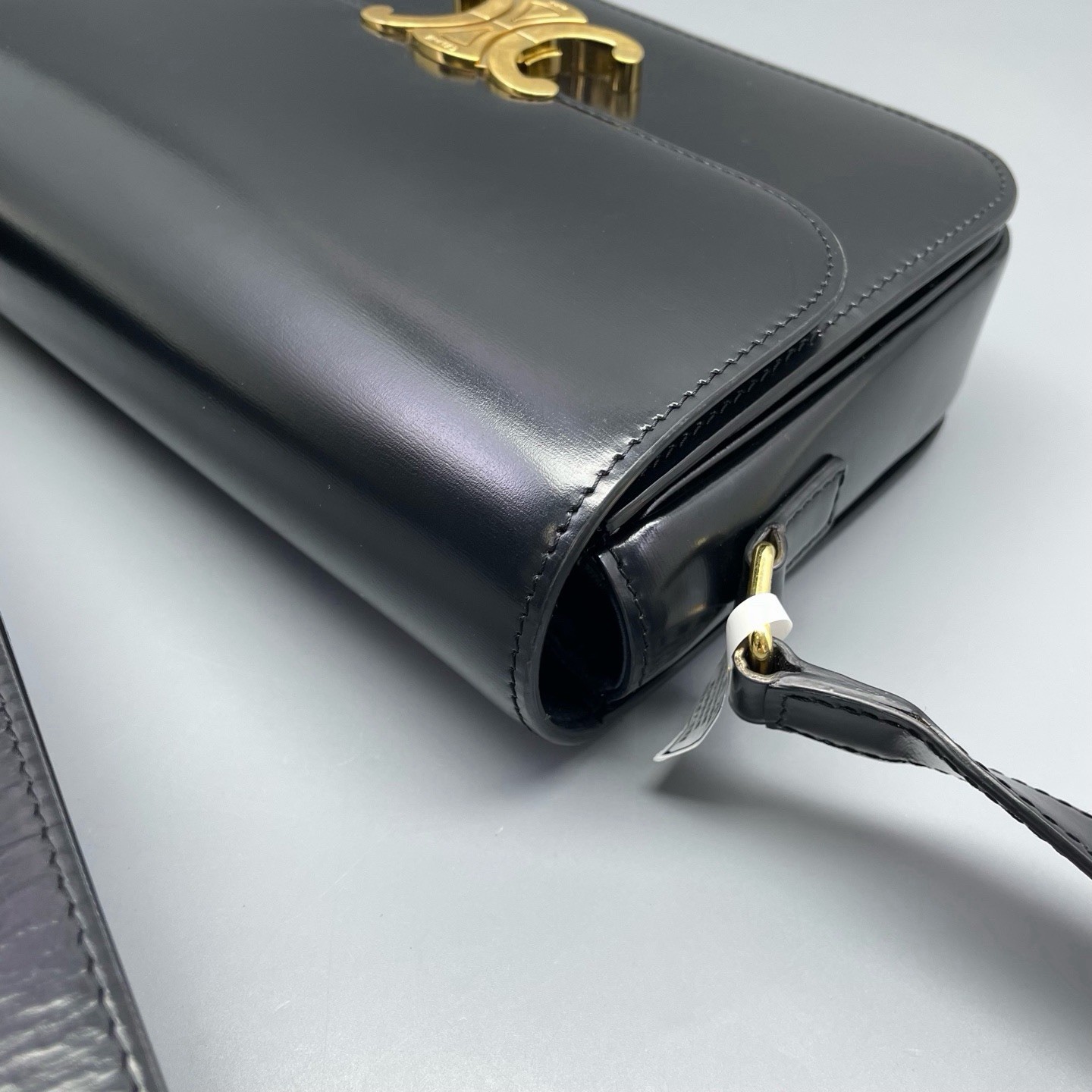 Authentic Celine Triomphe Medium Shoulder Bag – B… - image 12