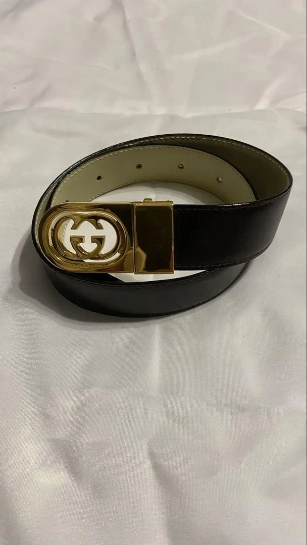 Ceinture GUCCI en cuir noir