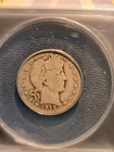1915-S 25C Barber Quarter Certified ANACS G4" EXCELLENT COIN "