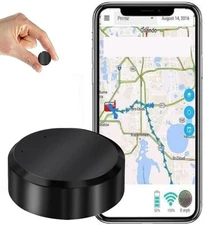 GPS Tracker for Vehicle, Magnetic Mini Locator Real Time，No Subscription, Anti-T