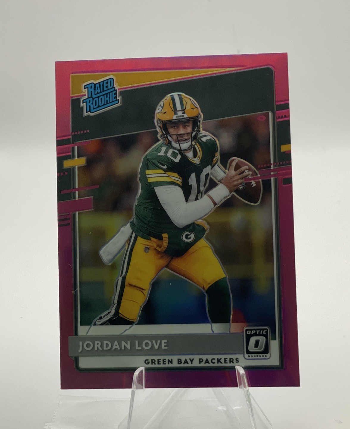 2020 Panini Donruss Optic - Rated Rookies Jordan Love #154 Pink Prizm (RC)