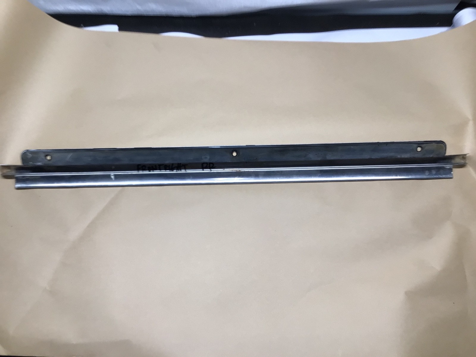 1966 -80 Rolls Royce Silver Shadow  Wraith II Front Right Door Sill Chrome Trim