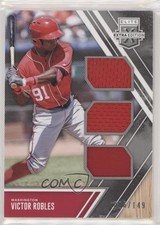 2017 Panini Elite Extra Edition Triple Materials Silver 6/149 Victor Robles g6v