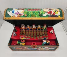 Mr Christmas Disney A Mickey Musical Toy Chest Christmas Xylophone Super RARE! 