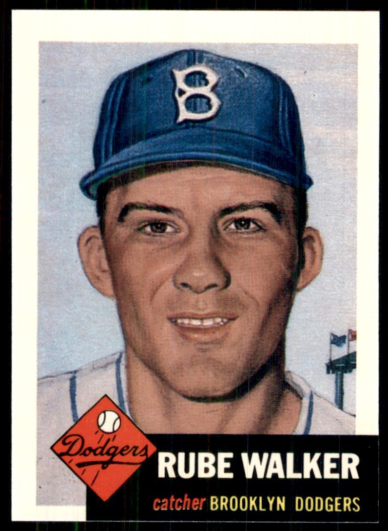 1991 Topps Archives Ultimate 1953 Set Rube Walker Brooklyn Dodgers #134