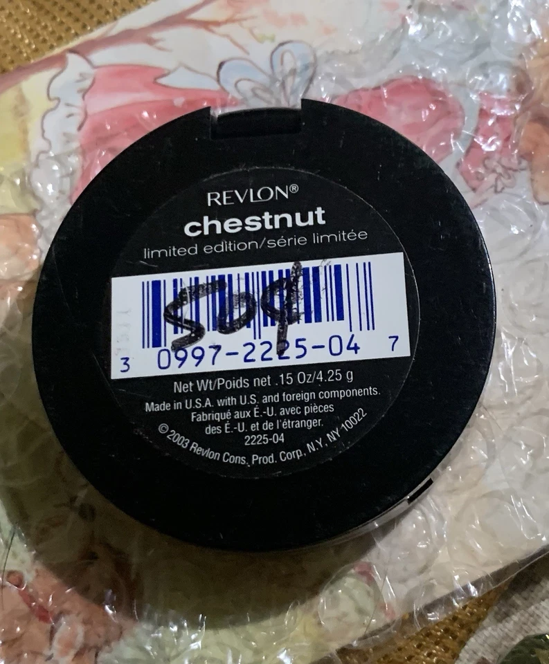REVLON Shimmer Eye Shadow CHESTNUT Limited Edition 0.15oz New - Image 3 of 3