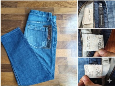 Dsquared2 Archive Jeans - Made in Italy - Lederdetails ''Punk Ask Head'' - Größe 46 