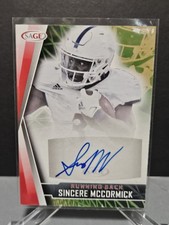 2022 SAGE Low Series - Autographs Sincere McCormick #A-SM - Red Parallel RC